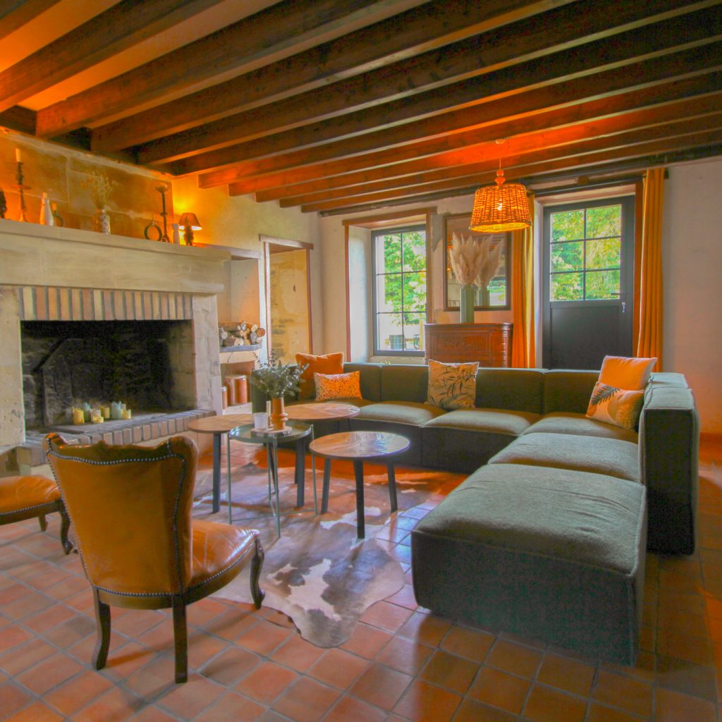 Le salon cheminée